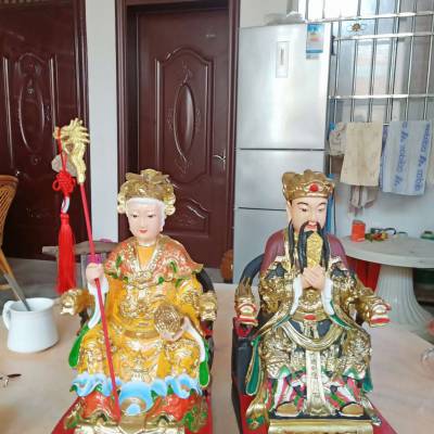 供应东岳大帝神像 酆都大帝雕塑 城隍爷城隍奶奶佛像