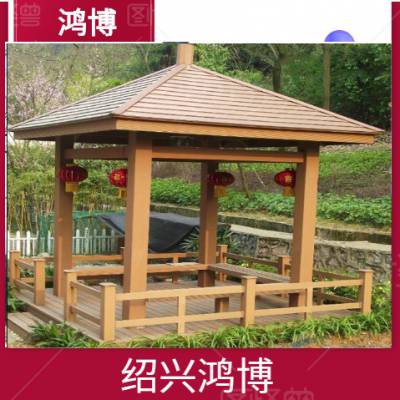 诸暨菠萝格防腐木木材批发_长廊凉亭地板护栏葡萄架制作安装