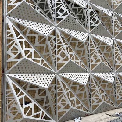 门头招牌造型镂空铝单板定制雕花铝单板装饰材料