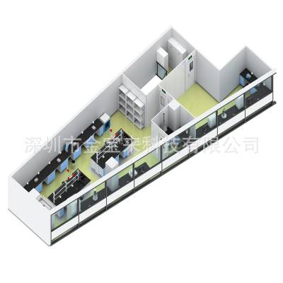 二级医院检验科效果图 江门实验室设计立体图 建筑实验室设备供应商