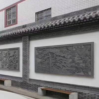 家装,建材 古建筑材料 影壁 雕刻砖古代影壁上用的 淞山 晋派古建砖雕