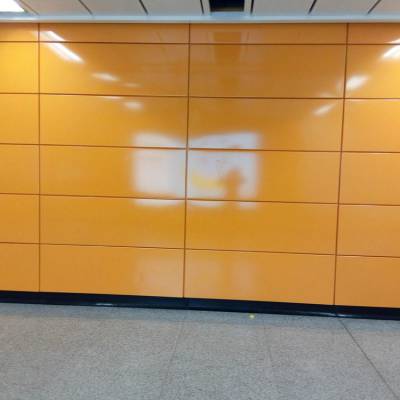 地铁出口墙面铝板 吊顶彩绘铝板 定制造型铝单板