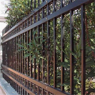 广东制造锌钢围栏 小区围墙护栏 锌钢栅栏欣展定制