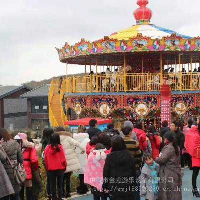 贵州夜郎西民族乐园 双层豪华转马 摇头飞椅 咖啡杯 碰碰车 激情跳跃