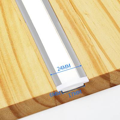 led铝合金灯槽 u型线条灯暗装 嵌入式灯槽吊顶灯条展柜办公硬灯条