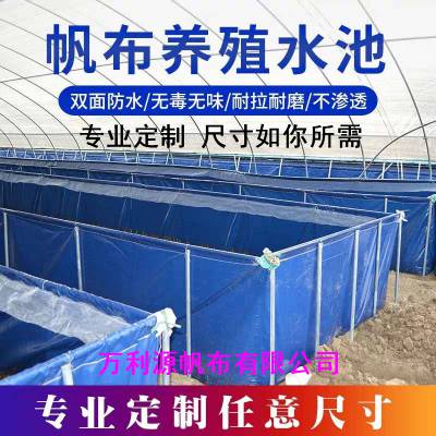 对虾帆布水池 大型帆布养殖水池 安装简单 质量安全可靠