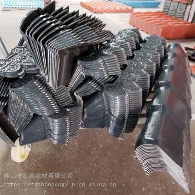 河南郑州合成树脂瓦正脊瓦斜脊瓦屋檐瓦滴水左右封边
