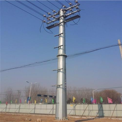 六盘水市输电终端杆 热镀锌终端杆 架空线路终端杆