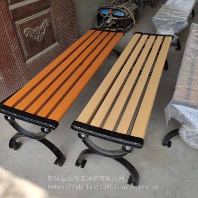 厂家直销户外公园椅防腐木长凳子靠背休闲椅小区铁艺长椅不锈钢靠背椅