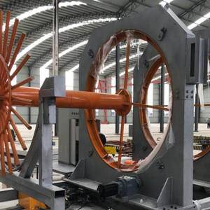 自动化钢筋笼滚焊机价格 海汇12米 全自动数控钢筋笼滚笼机
