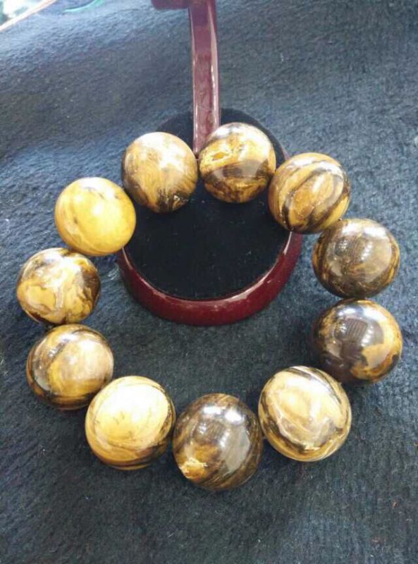 天然缅甸琥珀根珀手串克价70元