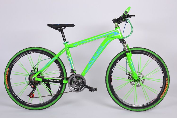 xbs暇步士24速铝合金山地双碟刹自行车扁条轴承轮组变速车