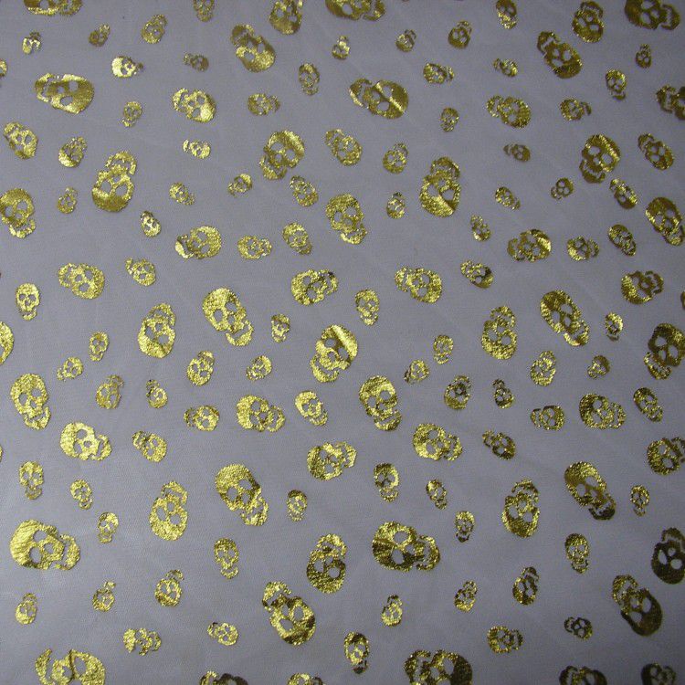 30眼底布烫金骷髅