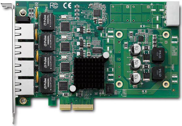 adlink/凌华 pcie-gie64  4通道pciexpress?poe凌华图像采集卡
