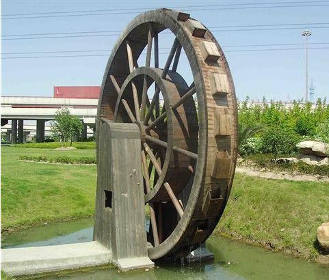 廠家直銷防腐木電動水車實木水車園林景觀腳踩水車手搖水車定做