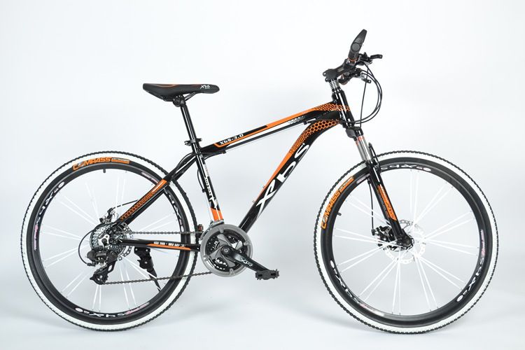 xbs暇步士24速铝合金山地双碟刹自行车扁条轴承轮组变速车