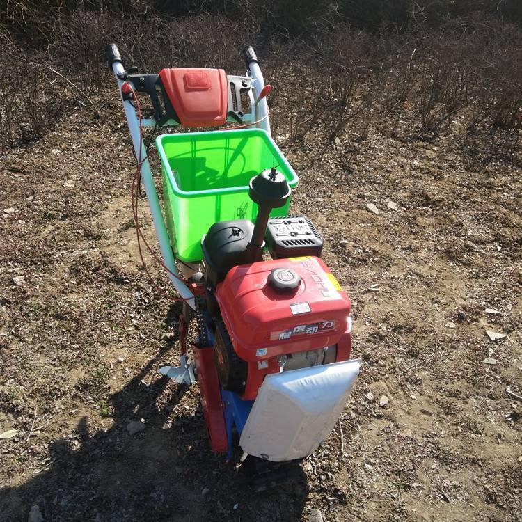 畅销果园菜园施肥机便携式小麦玉米播种机家用手扶耘耕机旭阳
