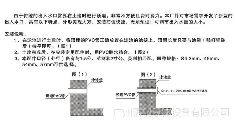 cx泳池出水口sp