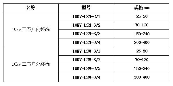 安徽伊法拉 10kv冷縮戶外300-400㎡ 電纜終端接頭 絕緣套管廠家直銷