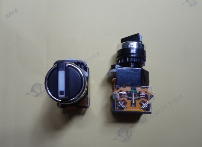 厂家直销批发上海二工la39-11x/22 自复位 两档旋钮按钮开关两位