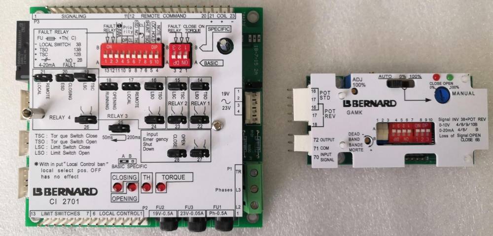 GAMK伯纳德Bernard电动执行器位置定位反馈控制板