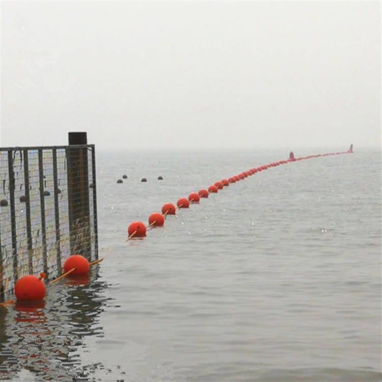 水源地警示发泡滚塑浮球海上养殖单双耳浮子