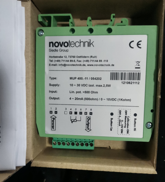 优势供应novotechnik信号转化模块400054202MUP-400-11