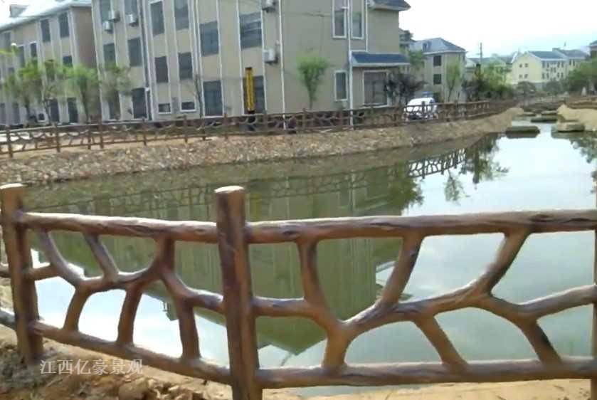 河道仿木栏杆异形款