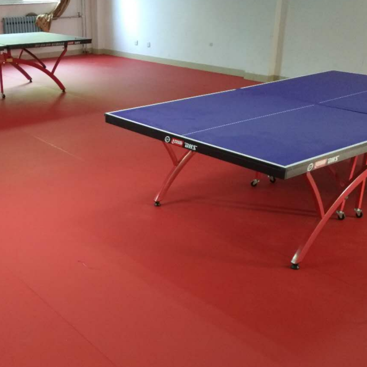 供应欧宝瑞乒乓球运动地板羽毛球pvc塑胶地板厂