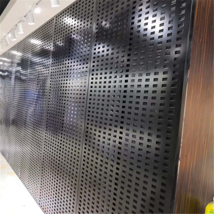 腾欧 金属挂板墙面施工视频 瓷砖展架展具 宜宾 镀锌冲孔网板加工