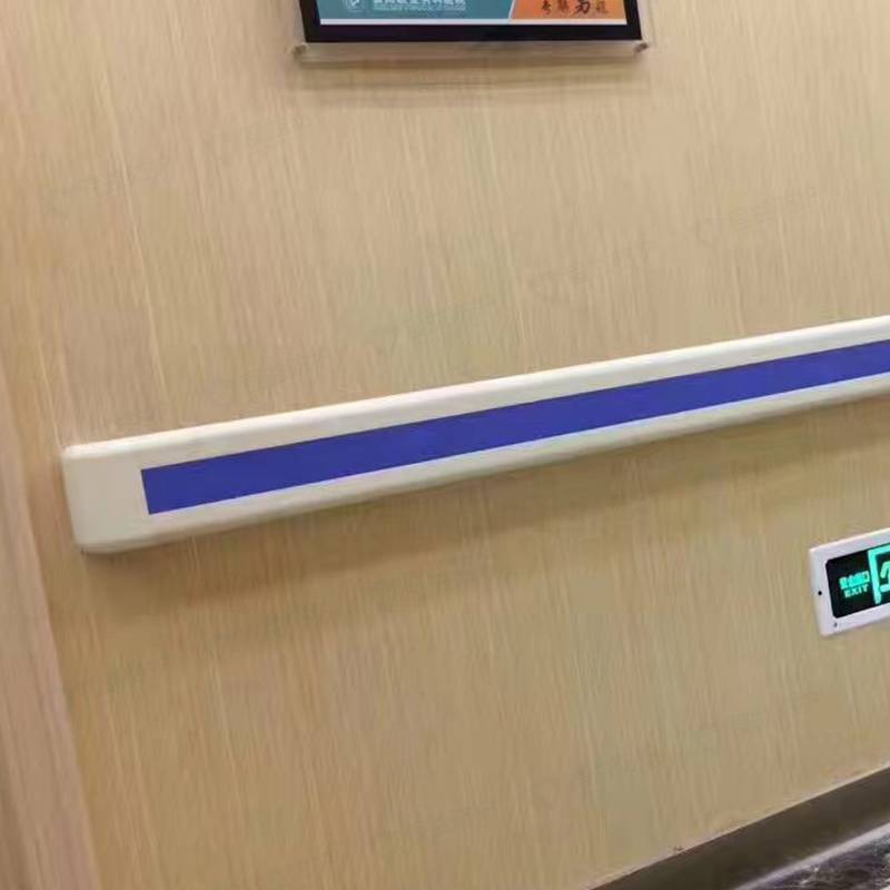 程益防护上海老人残疾人医院走廊扶手养老院靠墙楼梯扶手防滑抗菌专用防撞扶手厂家批发