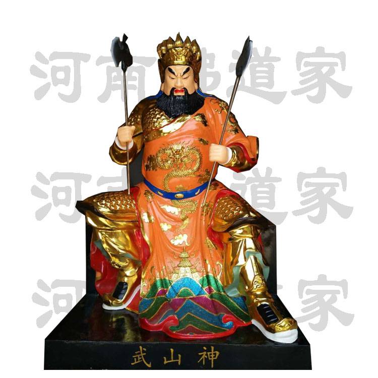 青海西宁山神庙神像树脂玻璃钢文山神像武山神