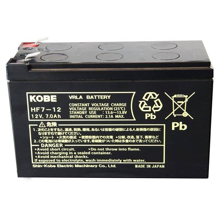 日本KOBE蓄电池HV12-1212V12AH儿童玩具车用监控系列用