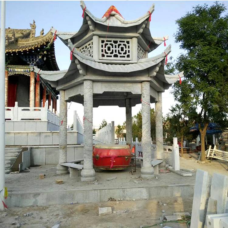 石雕凉亭仿古凉亭石雕长廊多重工