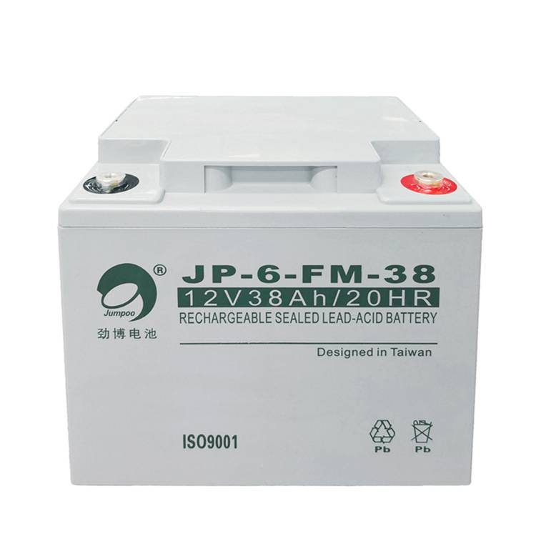 劲博蓄电池JP-6-FM-38阀控式铅酸蓄电池12V38AH配电柜UPS/EPS电源