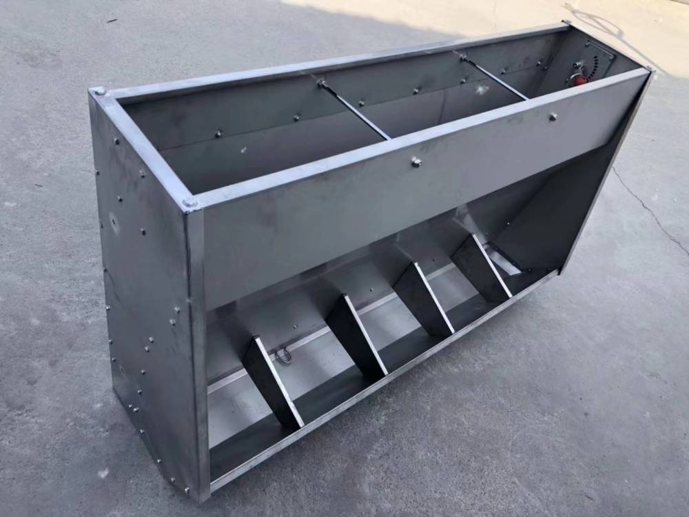 猪用不锈钢料槽单双面料槽保育肥猪自动下料槽采食槽养猪设备