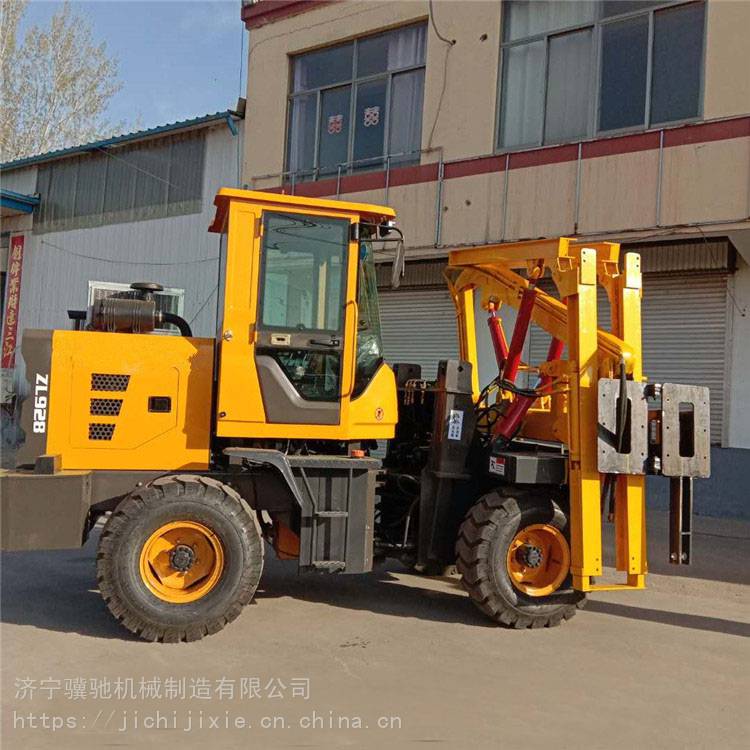 930装载机式打桩机建筑公路打桩机防撞护栏打桩机直销