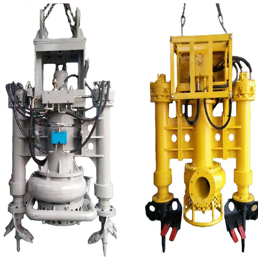 河里淘金用挖掘机吸金砂泵耐磨液压吸沙石泵钩机潜水排渣泵