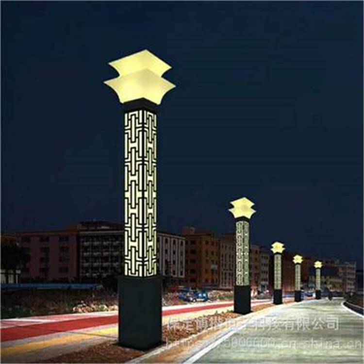 led户外庭院灯中式景观灯3米定制方形灯柱