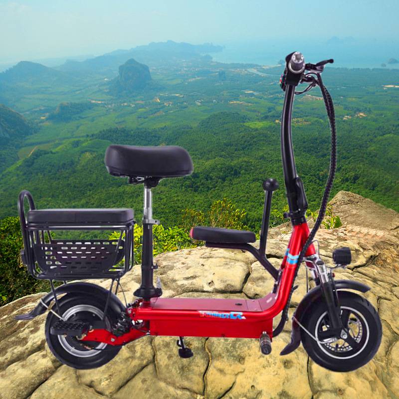 亲子折叠电动车11寸小型折叠电动迷你折叠代步电动车双人电动车