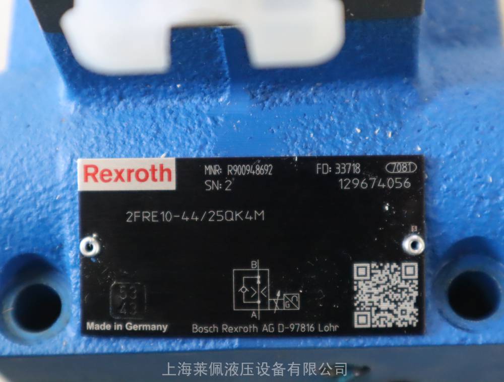 供应R9009486922FRE10-44/25QK4M比例流量阀德国REXROTH力士乐