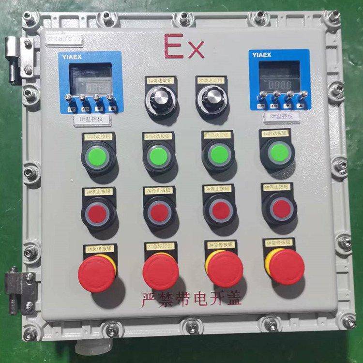 防爆变频远控电箱铝合金隔爆型定做带灯按钮温控仪