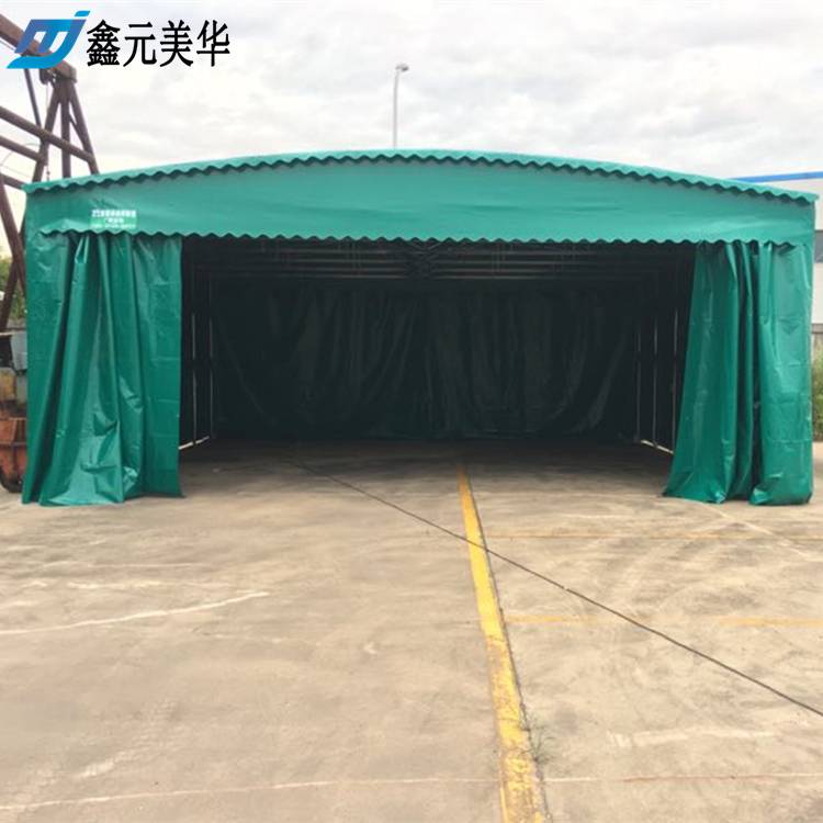 扬州伸缩自制雨棚/大型轨道式雨棚安全保障