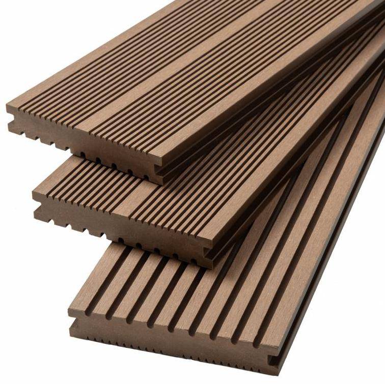 室外长条塑木地板材料木塑地板共挤地板栏杆围栏板