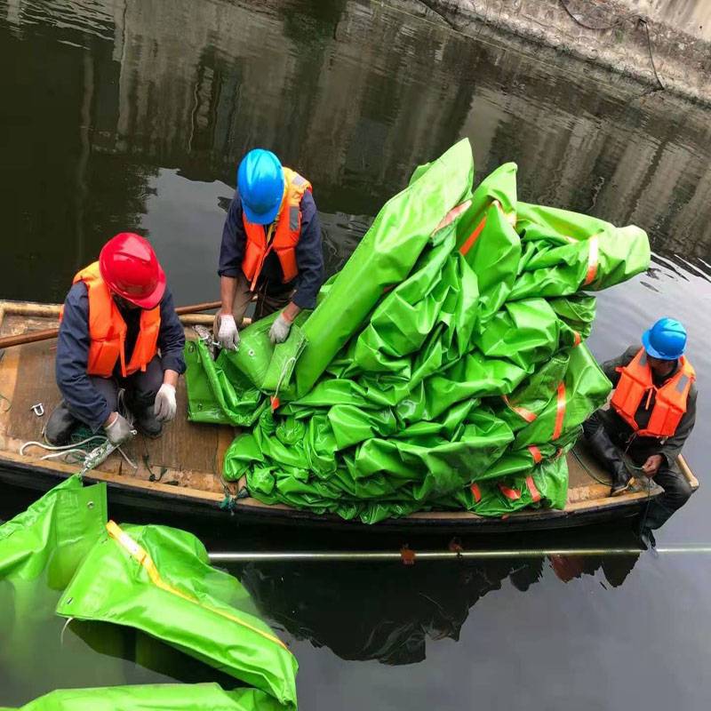 厂家直销3米深绿藻浮萍拦截隔离拦污浮漂围油栏