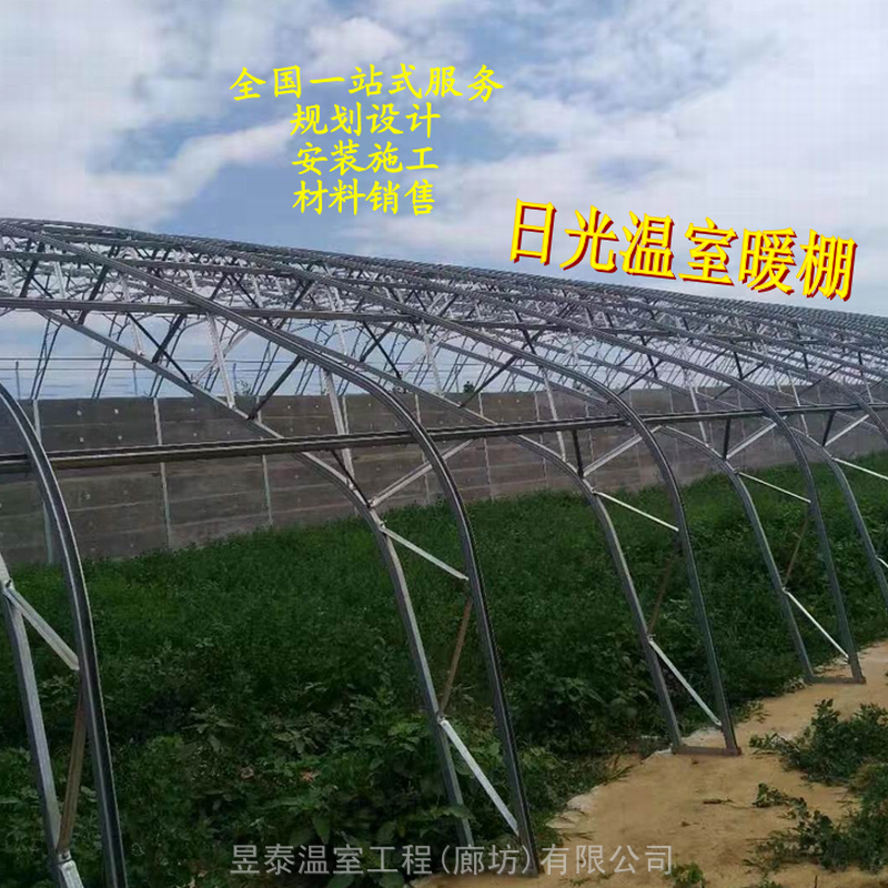 日光温室双膜骨架大棚蔬菜种植大棚新型节能温室大棚建造厂家