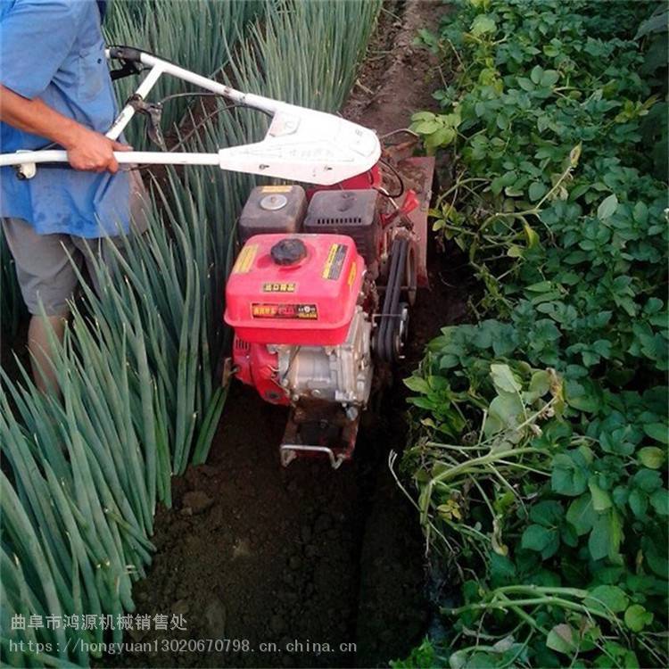 大葱大姜小型起垄机柴油田园管理机手扶式旋耕起垄机视频