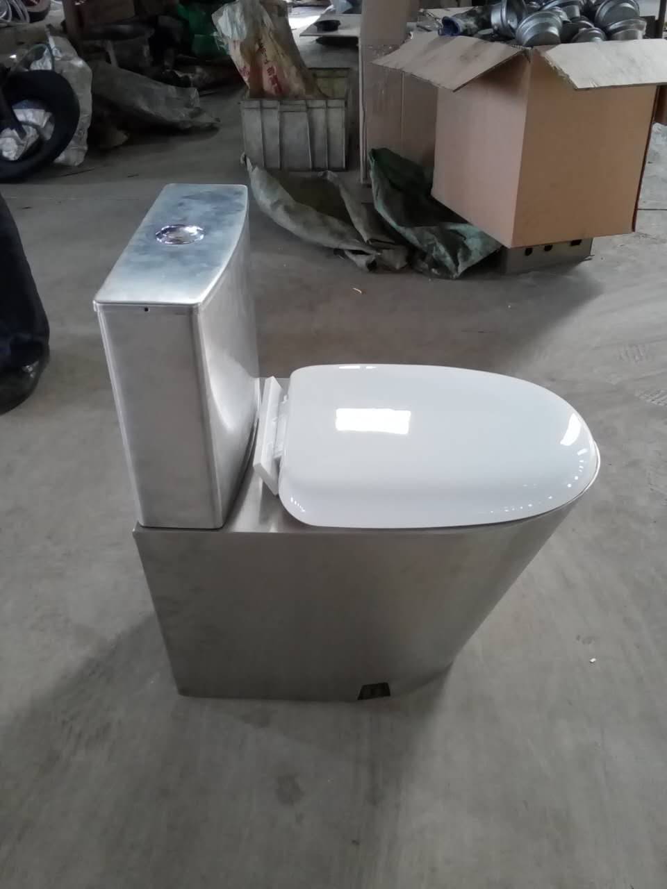 四凯供应工地改造厕所卫生洁具不锈钢水箱反水弯座便器