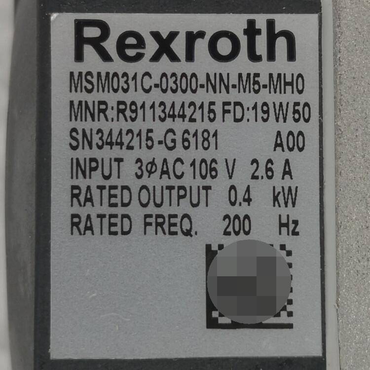 Rexroth//伺服电机//R911344215MSM031C-0300-NN-M5-M