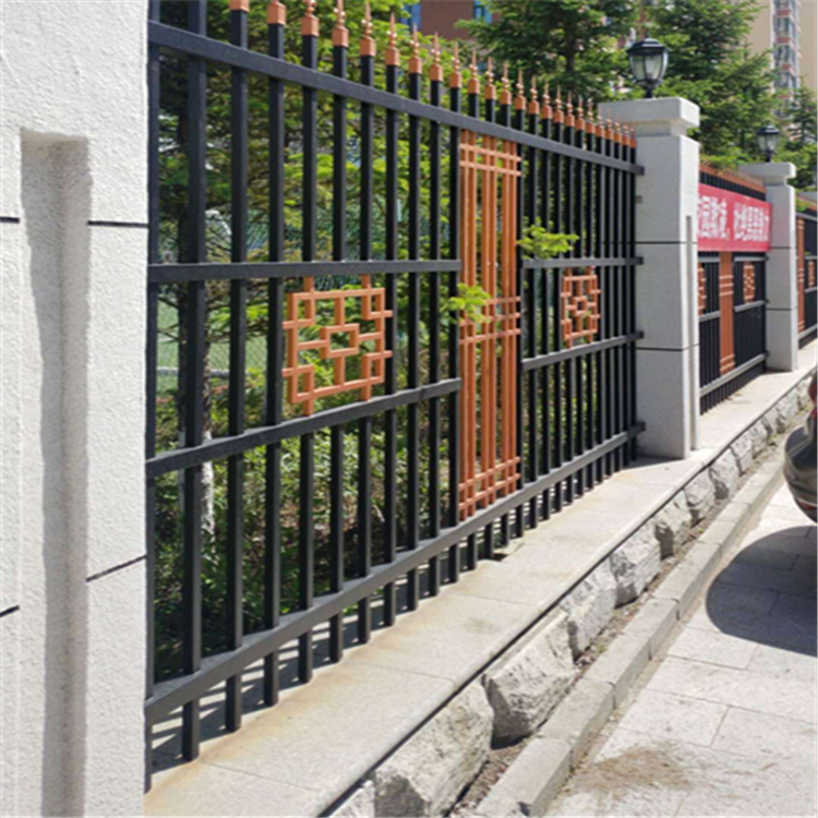 锌钢护栏小区围墙防护栏铁艺护栏现货供应接受来图定制